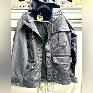Burton Dry- Ride Jacket Men Size Medium Gray Soft-shell Parka Coat Gorpcore MED